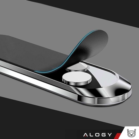 Alogy Uchwyt samochodowy Alogy magnetyczny samoprzylepny na deskę Czarny Alogy Uchwyt samochodowy Alogy magnetyczny samoprzylepny na deskę Czarny