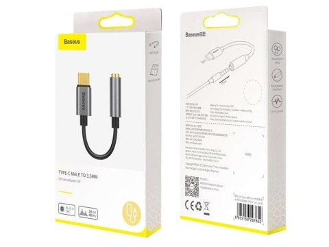 Baseus Adapter Baseus L54 USB-C Type C na mini Jack 3.5mm Audio black Baseus Adapter Baseus L54 USB-C Type C na mini Jack 3.5mm Audio black