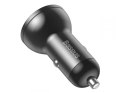 Baseus Ładowarka samochodowa Baseus 2x USB LED 4.8A 24W Grey