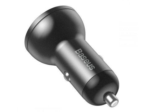 Baseus Ładowarka samochodowa Baseus 2x USB LED 4.8A 24W Grey Baseus Ładowarka samochodowa Baseus 2x USB LED 4.8A 24W Grey