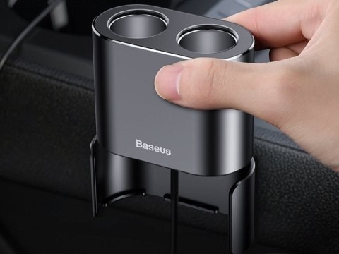 Baseus Ładowarka samochodowa Baseus 2x USB rozdzielacz 80W Car Cigarette black Baseus Ładowarka samochodowa Baseus 2x USB rozdzielacz 80W Car Cigarette black