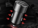 Baseus Ładowarka samochodowa Baseus 2x USB rozdzielacz 80W Car Cigarette black