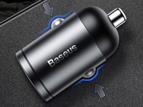 Baseus Ładowarka samochodowa Baseus mini QC 3.0 5A 30W Czarna Baseus Ładowarka samochodowa Baseus mini QC 3.0 5A 30W Czarna
