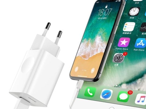 Baseus Ładowarka sieciowa Baseus USB EU Quick Charge QC 3.0 24W White Baseus Ładowarka sieciowa Baseus USB EU Quick Charge QC 3.0 24W White
