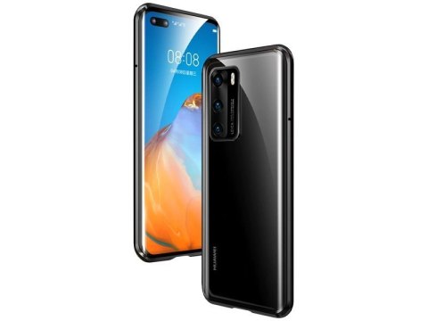 Dr. Fit Etui magnetyczne szklane Dr.Fit dwustronne do Huawei P40 Czarne Dr. Fit Etui magnetyczne szklane Dr.Fit dwustronne do Huawei P40 Czarne