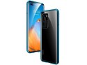 Dr. Fit Etui magnetyczne szklane Dr.Fit dwustronne do Huawei P40 Niebieskie