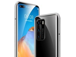 Dr. Fit Etui magnetyczne szklane Dr.Fit dwustronne do Huawei P40 Srebrne