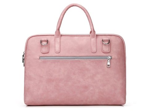 J.QMEI Torba etui skórzane J.QMEI pokrowiec do laptopa 15" do MacBook Air/ Pro Różowa J.QMEI Torba etui skórzane J.QMEI pokrowiec do laptopa 15" do MacBook Air/ Pro Różowa