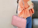 J.QMEI Torba etui skórzane J.QMEI pokrowiec do laptopa 15" do MacBook Air/ Pro Różowa