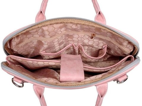 J.QMEI Torba etui skórzane J.QMEI pokrowiec do laptopa 15" do MacBook Air/ Pro Różowa J.QMEI Torba etui skórzane J.QMEI pokrowiec do laptopa 15" do MacBook Air/ Pro Różowa