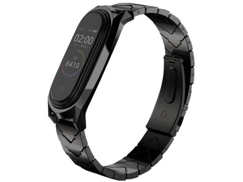 Mijobs Bransoletka V-Style GT band Mijobs do Xiaomi Mi Band 3/4 czarna