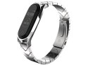 Mijobs Bransoletka V-Style GT band Mijobs do Xiaomi Mi Band 3/4 srebrna