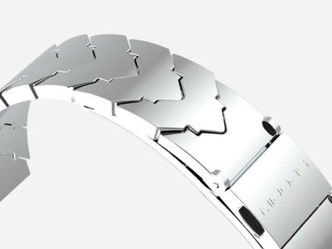 Mijobs Bransoletka V-Style GT band Mijobs do Xiaomi Mi Band 3/4 srebrna Mijobs Bransoletka V-Style GT band Mijobs do Xiaomi Mi Band 3/4 srebrna