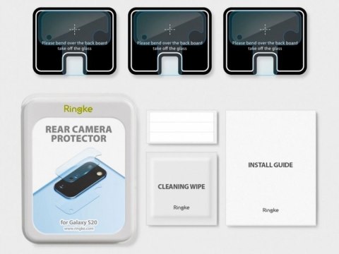 Ringke 3x Szkło Ringke ID Glass na aparat obiektyw do Samsung Galaxy S20 Ringke 3x Szkło Ringke ID Glass na aparat obiektyw do Samsung Galaxy S20