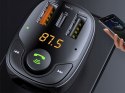 Rock Ładowarka Rock B301 Transmiter Bluetooth FM 2xUSB USB-C Typ C 36W Czarna