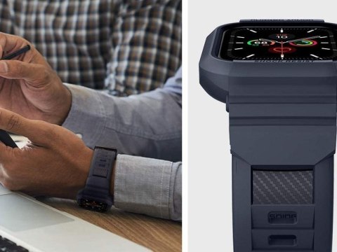 Spigen Etui Spigen Rugged Armor Pro do Apple Watch Series 4/5/6/SE 44mm Charcoal Grey Spigen Etui Spigen Rugged Armor Pro do Apple Watch Series 4/5/6/SE 44mm Charcoal Grey