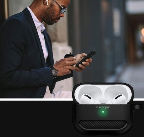 Spigen Etui Spigen Rugged Armor do Apple Airpods Pro Matte Black Spigen Etui Spigen Rugged Armor do Apple Airpods Pro Matte Black