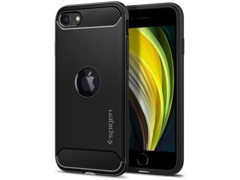 Spigen Etui Spigen Rugged Armor do Apple iPhone SE 2022 / 2020 Matte Black Spigen Etui Spigen Rugged Armor do Apple iPhone SE 2022 / 2020 Matte Black