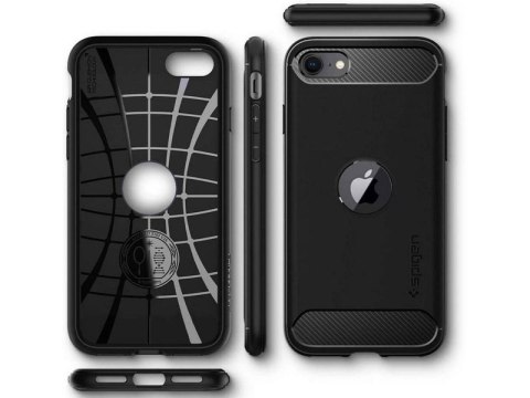 Spigen Etui Spigen Rugged Armor do Apple iPhone SE 2022 / 2020 Matte Black Spigen Etui Spigen Rugged Armor do Apple iPhone SE 2022 / 2020 Matte Black