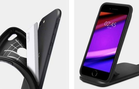Spigen Etui Spigen Rugged Armor do Apple iPhone SE 2022 / 2020 Matte Black Spigen Etui Spigen Rugged Armor do Apple iPhone SE 2022 / 2020 Matte Black