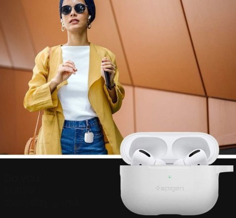 Spigen Etui silikonowe Spigen Fit case do Apple Airpods Pro white Spigen Etui silikonowe Spigen Fit case do Apple Airpods Pro white