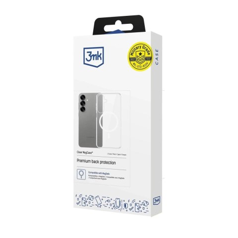 3mk Etui do Samsung Galaxy S25+ Plus Transparent 3mk Clear MagCase MagSafe 3mk Etui do Samsung Galaxy S25+ Plus Transparent 3mk Clear MagCase MagSafe
