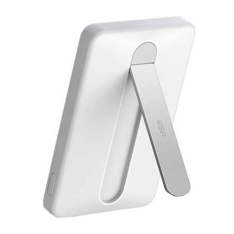 ESR Powerbank Magnetyczny z Podstawką ESR Qi2 MagSlim 5000mAh 15W Biały ESR Powerbank Magnetyczny z Podstawką ESR Qi2 MagSlim 5000mAh 15W Biały