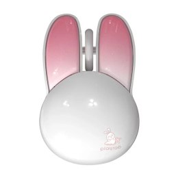 Havit Bezprzewodowa mysz MOFII + Bluetooth Rabbit M6DM nabłyszczana (biało-różowa)