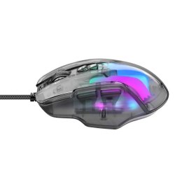 Havit Przewodowa Mysz Gamingowa Havit MS1011SE RGB 7200 DPI Transparentna/Czarna
