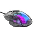 Havit Przewodowa Mysz Gamingowa Havit MS1011SE RGB 7200 DPI Transparentna/Czarna