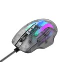 Havit Przewodowa Mysz Gamingowa Havit MS1011SE RGB 7200 DPI Transparentna/Czarna