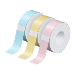 Nelko Etykieta termiczna Nelko do drukarki P21 Nieb/Żół/Róż 12x40 mm 180 szt. (3 rolki)