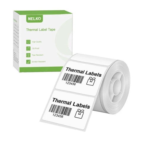 Nelko Etykieta termiczna Nelko do drukarki PM220 Biała 40x30 mm 230 szt. Nelko Etykieta termiczna Nelko do drukarki PM220 Biała 40x30 mm 230 szt.
