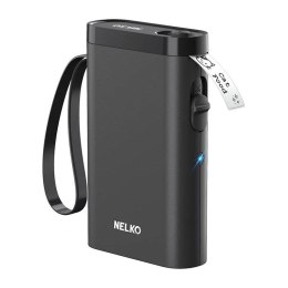 Nelko Termiczna drukarka etykiet Nelko P21 Bluetooth USB-C czarna