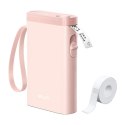 Nelko Termiczna drukarka etykiet Nelko P21 Bluetooth USB-C różowa