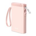 Nelko Termiczna drukarka etykiet Nelko P21 Bluetooth USB-C różowa