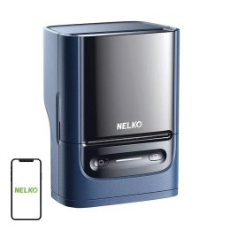 Nelko Termiczna drukarka etykiet Nelko PM220 Bluetooth USB-C niebieska