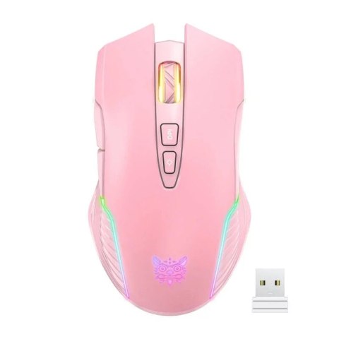 Onikuma ONIKUMA CW905 Różowa Bezprzewodowa mysz do gier 2.4G