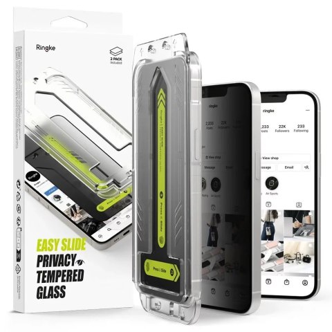 Ringke Szkło Prywatyzujące do iPhone 16e Ringke Easy Slide 2-Pack Privacy Ringke Szkło Prywatyzujące do iPhone 16e Ringke Easy Slide 2-Pack Privacy