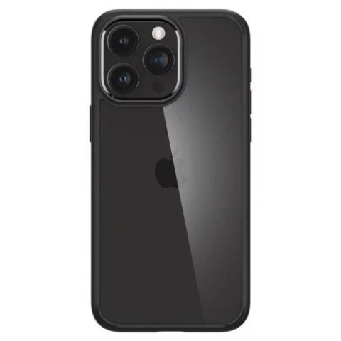 Spigen Etui do iPhone 15 Pro Spigen Crystal Hybrid Przezroczysto-Czarne