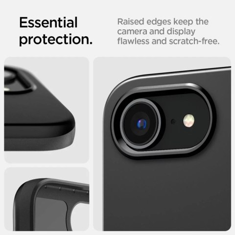 Spigen Etui do iPhone 16e Spigen Thin Fit Mag MagSafe Black Spigen Etui do iPhone 16e Spigen Thin Fit Mag MagSafe Black