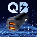 Spigen Ładowarka Samochodowa Spigen Essential EV302 30W 2xUSB-A Quantum Boost Black
