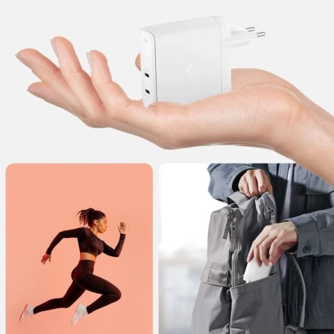 Spigen Ładowarka Sieciowa Spigen ArcStation Pro GaN-1402 140W USB-C 2xPD White Spigen Ładowarka Sieciowa Spigen ArcStation Pro GaN-1402 140W USB-C 2xPD White