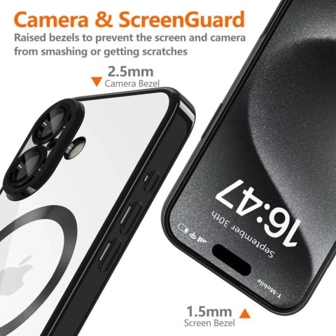 Tech-Protect Etui do iPhone 16e Tech-Protect MagFlex MagSafe Shiny Black Tech-Protect Etui do iPhone 16e Tech-Protect MagFlex MagSafe Shiny Black