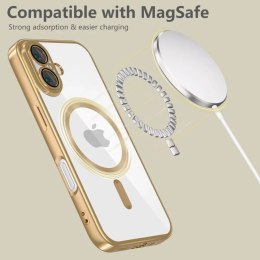 Tech-Protect Etui do iPhone 16e Tech-Protect MagFlex MagSafe Shiny Gold