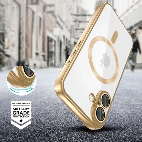 Tech-Protect Etui do iPhone 16e Tech-Protect MagFlex MagSafe Shiny Gold Tech-Protect Etui do iPhone 16e Tech-Protect MagFlex MagSafe Shiny Gold