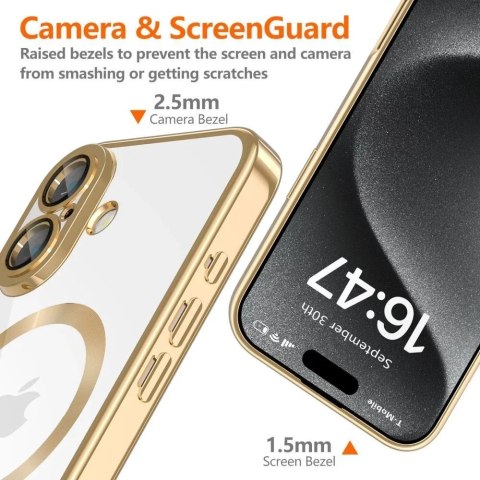 Tech-Protect Etui do iPhone 16e Tech-Protect MagFlex MagSafe Shiny Gold Tech-Protect Etui do iPhone 16e Tech-Protect MagFlex MagSafe Shiny Gold