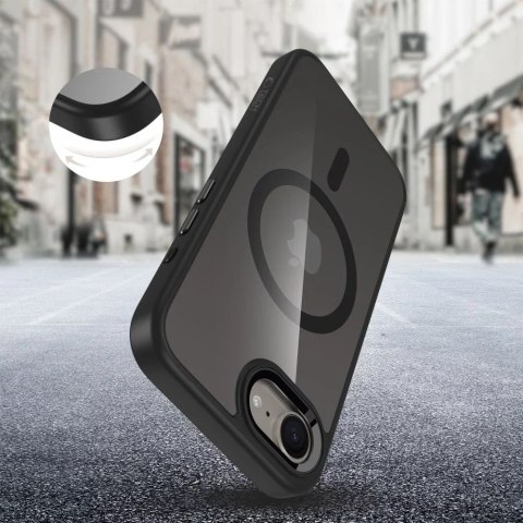 Tech-Protect Etui do iPhone 16e Tech-Protect MagMat MagSafe Black/Clear Tech-Protect Etui do iPhone 16e Tech-Protect MagMat MagSafe Black/Clear