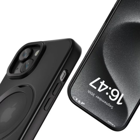 Tech-Protect Etui do iPhone 16e Tech-Protect MagRing MagSafe Matte Black Tech-Protect Etui do iPhone 16e Tech-Protect MagRing MagSafe Matte Black