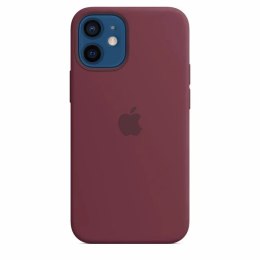 Apple Etui do Apple iPhone 12 Mini z MagSafe, kolor Bordowy Plum - Silicone Case